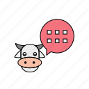 cow, farm animal, animal, milk, farming, udder, cow face
