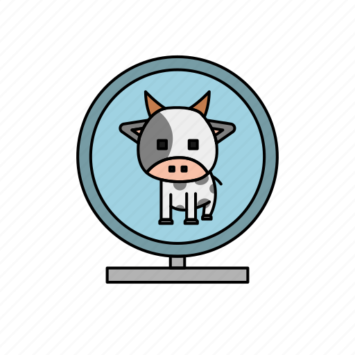 Cow, farm animal, animal, milk, farming, cow face, mirror icon - Download on Iconfinder