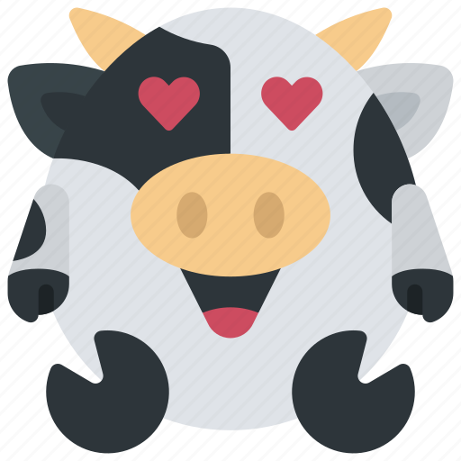 Heart, eyes, emote, emoticon, animal, cute icon - Download on Iconfinder