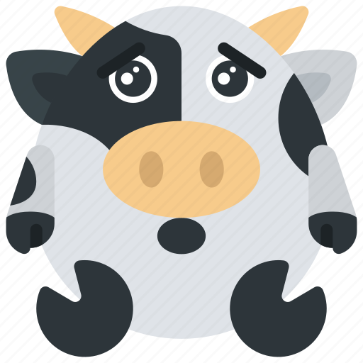Sad, shocked, emote, emoticon, animal, cute icon - Download on Iconfinder