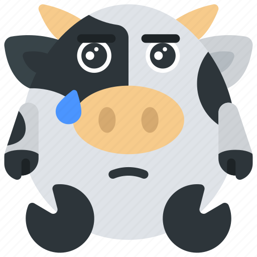 Sad, emote, emoticon, animal, cute, upset icon - Download on Iconfinder