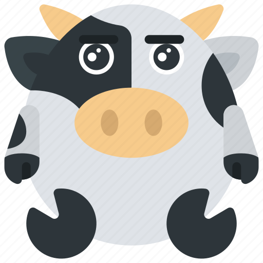Straight, faced, emote, emoticon, animal, cute icon - Download on Iconfinder