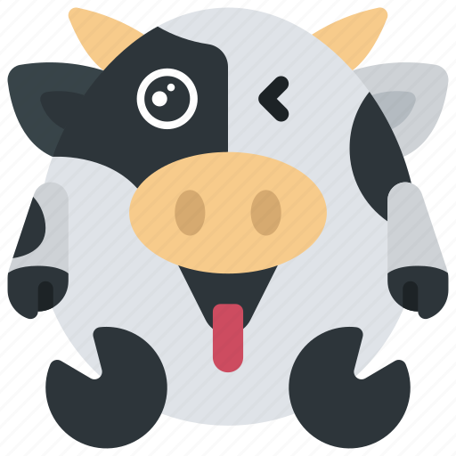 Wink, emote, emoticon, animal, cute, winking icon - Download on Iconfinder