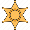 sheriff, badge, police, marshal, authority