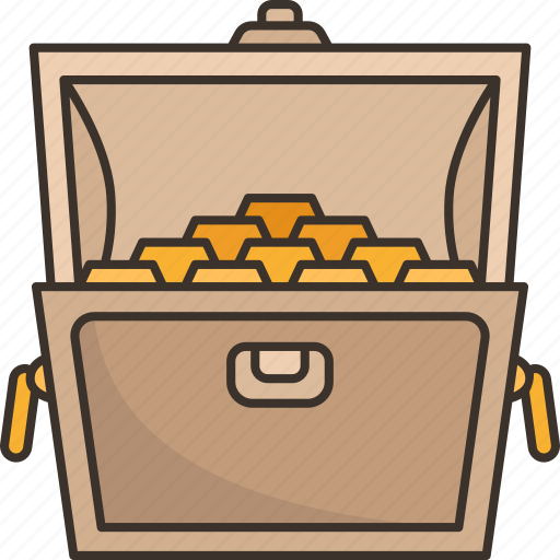 Treasure, gold, money, wealth, saving icon - Download on Iconfinder