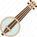 banjo, folk, acoustic, musical, strings