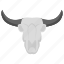 bull head, cow horns, horns 