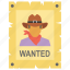poster, criminal, robber, western, wanted person, template, cowboy 