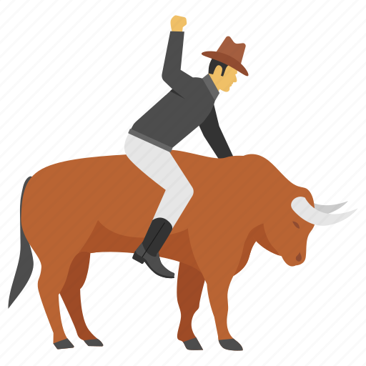Rodeo, cowboys, bullrider, bullriding, wild west, bandits icon - Download on Iconfinder
