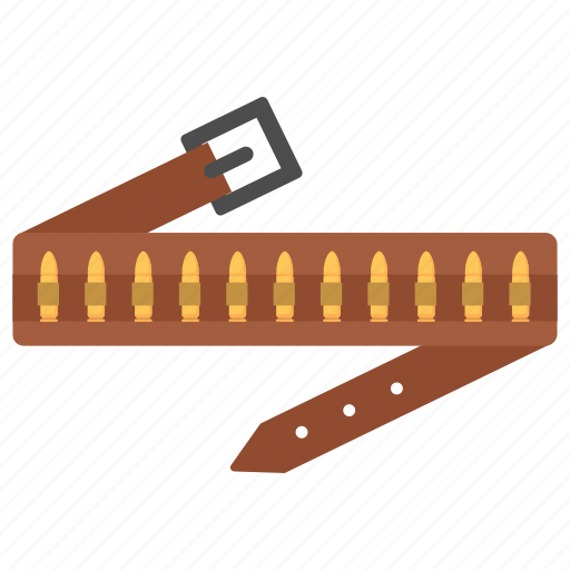 Bandoleer, bullet belt, bandolier, bullets, pocketed belt, cowboy icon - Download on Iconfinder