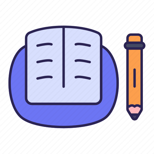 Book, library, business, pencil, stationary, office, equipment icon - Download on Iconfinder