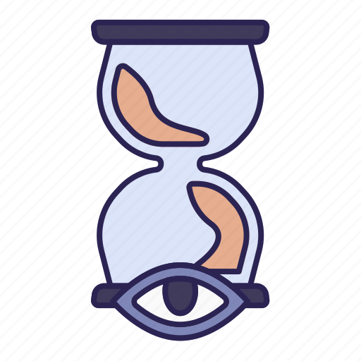 Hourglass, eye, view, business, office, working icon - Download on Iconfinder