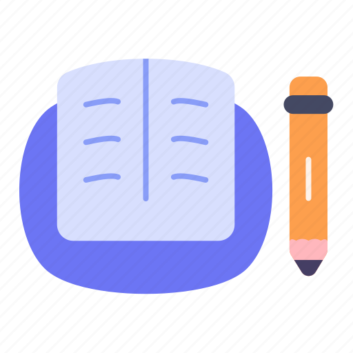 Book, library, business, pencil, stationary, office, equipment icon - Download on Iconfinder