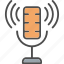 audio, device, microphone, podcast, radio, recorder 