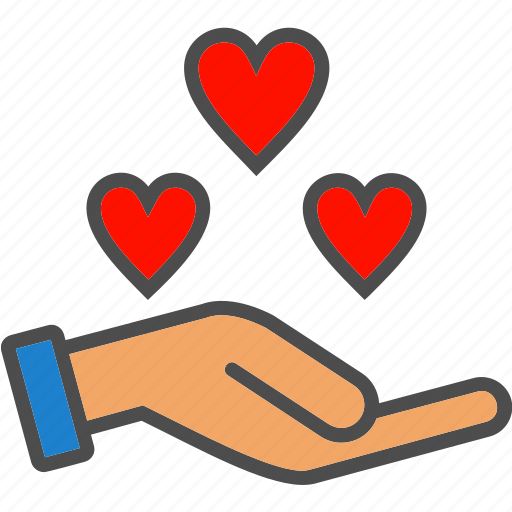 Care, charity, give, hand, help, love icon - Download on Iconfinder