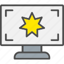 computer, desktop, display, star, monitor, pc