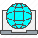 globe, internet, laptop, worldwide