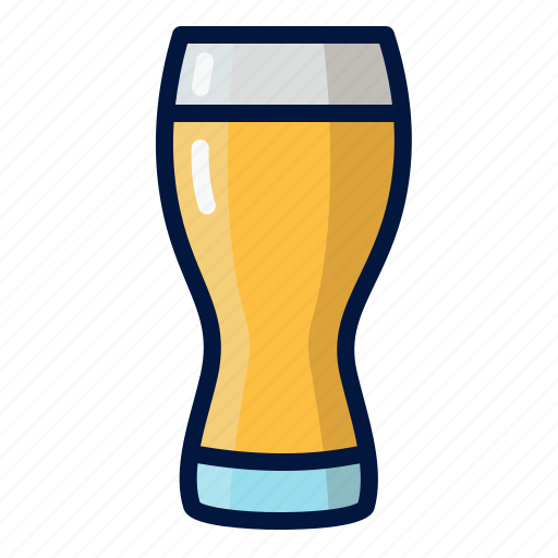 Weizen, beer, glass, wheat ales, hefeweizen, witbeer, beverage icon - Download on Iconfinder