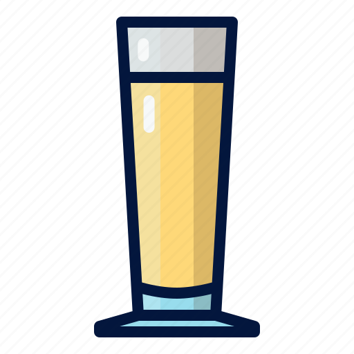 Pilsner, beer, glass, lager, beverage, alcohol, beer glass icon - Download on Iconfinder