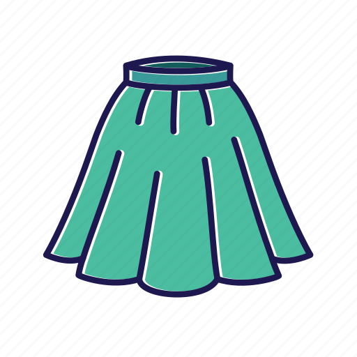 Skirt, clothes, woman, female, skirt icon, fashion, beach wear icon - Download on Iconfinder