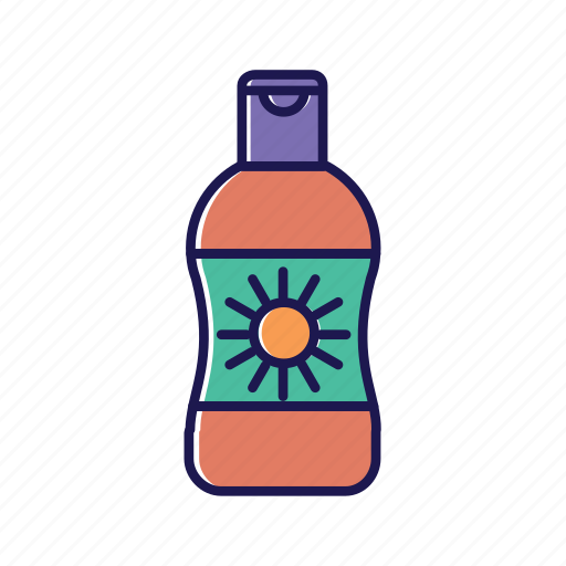 Sun, protection, cosmetics, sun cream, sunblock, sun lotion, sun protecion icon - Download on Iconfinder