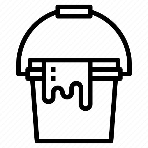 Brush, bucket, paint icon - Download on Iconfinder