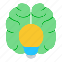 brain, idea, creative, lamp