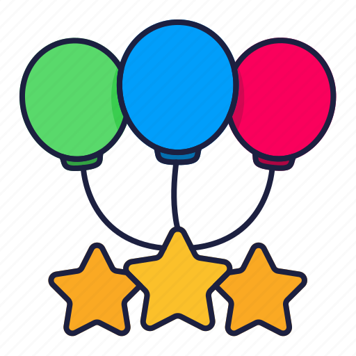 Ballon, star, review, feedback, up icon - Download on Iconfinder