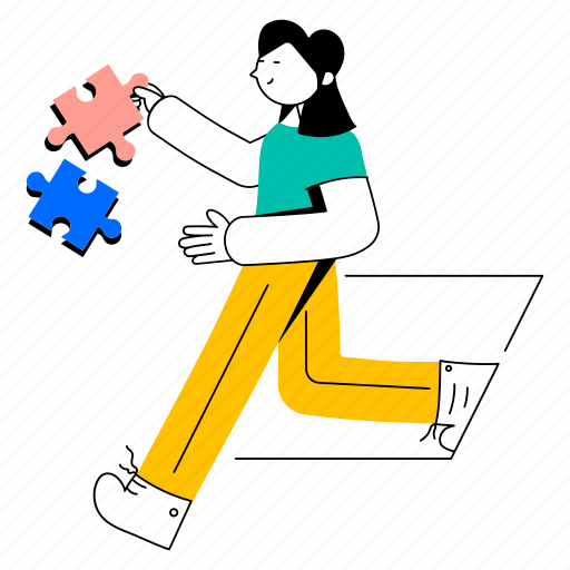 Problem solving, critical thinking, business solution, problem analysis, solving puzzle illustration - Download on Iconfinder
