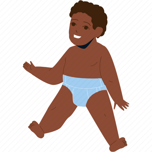 African, toddler, child, kindergarten, baby illustration - Download on Iconfinder