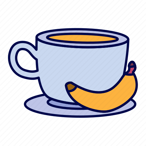 Drink, coffee, sweet, banana, morning icon - Download on Iconfinder
