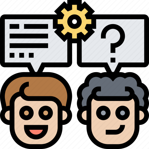 Learning, argumentation, discussion, brainstorm, consult icon - Download on Iconfinder