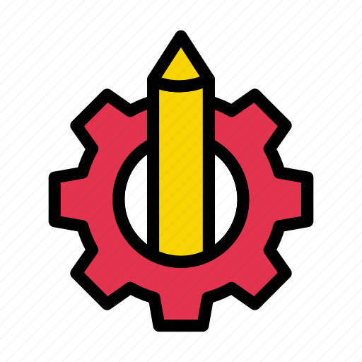 Creative, design, art, process, cogwheel icon - Download on Iconfinder