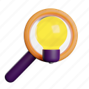 search, find, look, magnifier, glass 