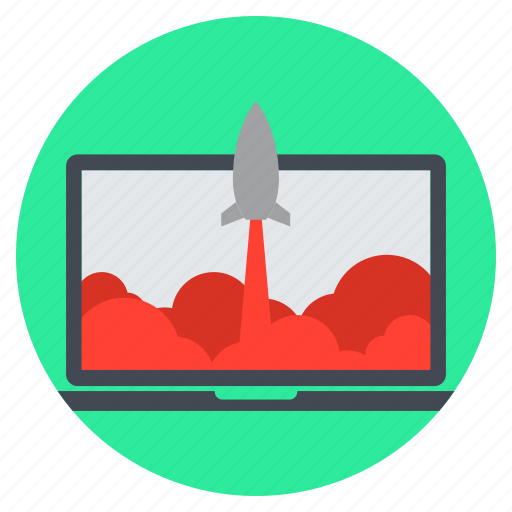 Computer, launch, marketing, rocket, space shuttle, business, finance icon - Download on Iconfinder
