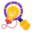 idea, found, bulb, light, creativity, stickers, sticker 