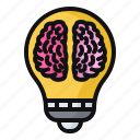 brainstorm, brain, creative, logical, mind, idea, bulb