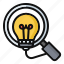 search, idea, looking, bulb, creative, light, lightbulb 