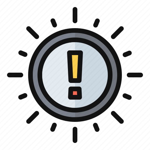 Warning, alert, danger, exclamation, sun, signs, idea icon - Download on Iconfinder