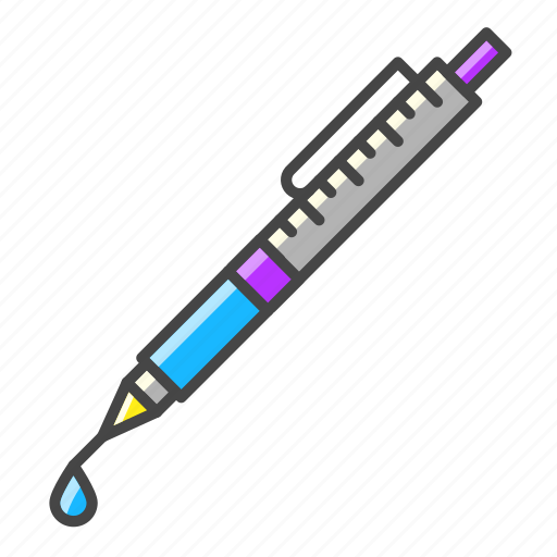 Mechanical pencil, education, health, medicine, vaccine, drug, syringe icon - Download on Iconfinder