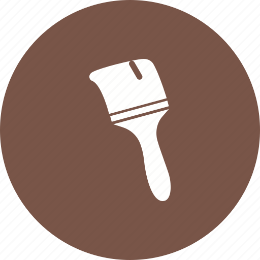 Brush, bucket, home, paint, painter, renovation, white icon - Download on Iconfinder