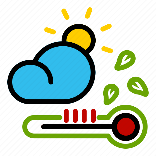 Autumn, cloud, fall, sun, thermometer icon - Download on Iconfinder