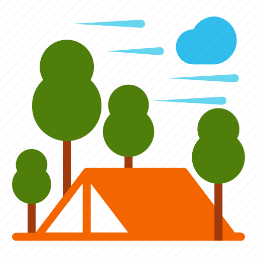 Autumn, camping, fall, forest, tent icon - Download on Iconfinder