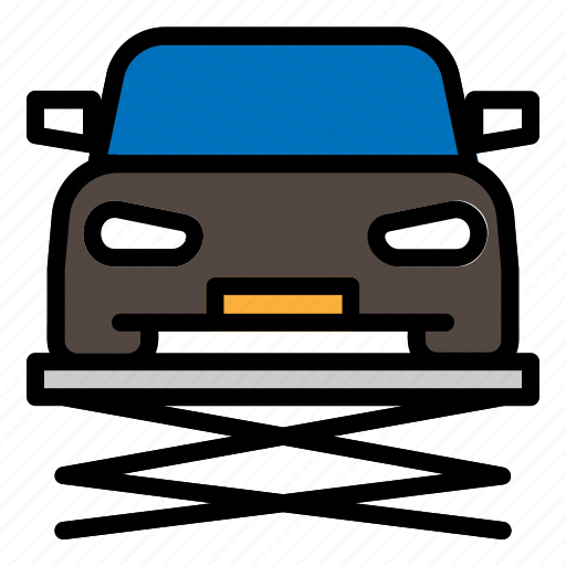 Automobile, car, lift, maintenance, service icon - Download on Iconfinder