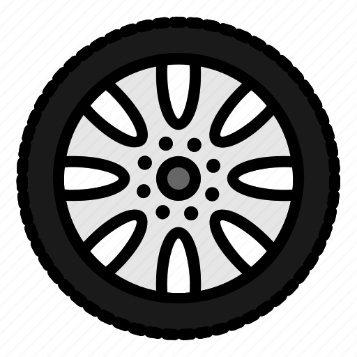 Assembling, car, machine, tire, tires, wheel icon - Download on Iconfinder