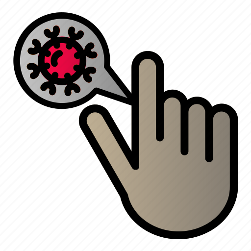 Covid, hand, prohibition, virus icon - Download on Iconfinder