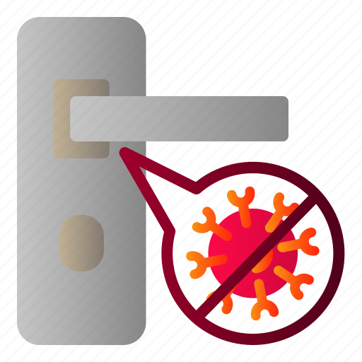 Corona, covid, door, infection, virus icon - Download on Iconfinder