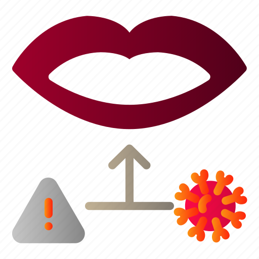Corona, covid, infection, lip, virus icon - Download on Iconfinder