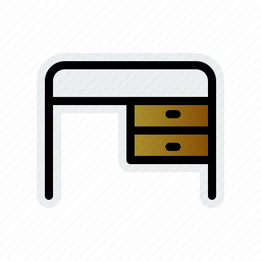 Desk, desktop, table, work icon - Download on Iconfinder