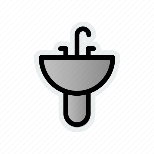 Furniture, sink, wash, washbasin icon - Download on Iconfinder
